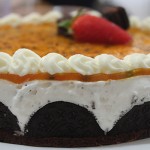 עוגת גבינה עם אוראו ופסיפלורה